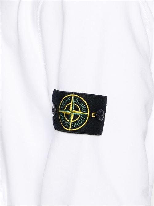 Maglione in jersey di cotone bianco STONE ISLAND | 156100045S0051V0001